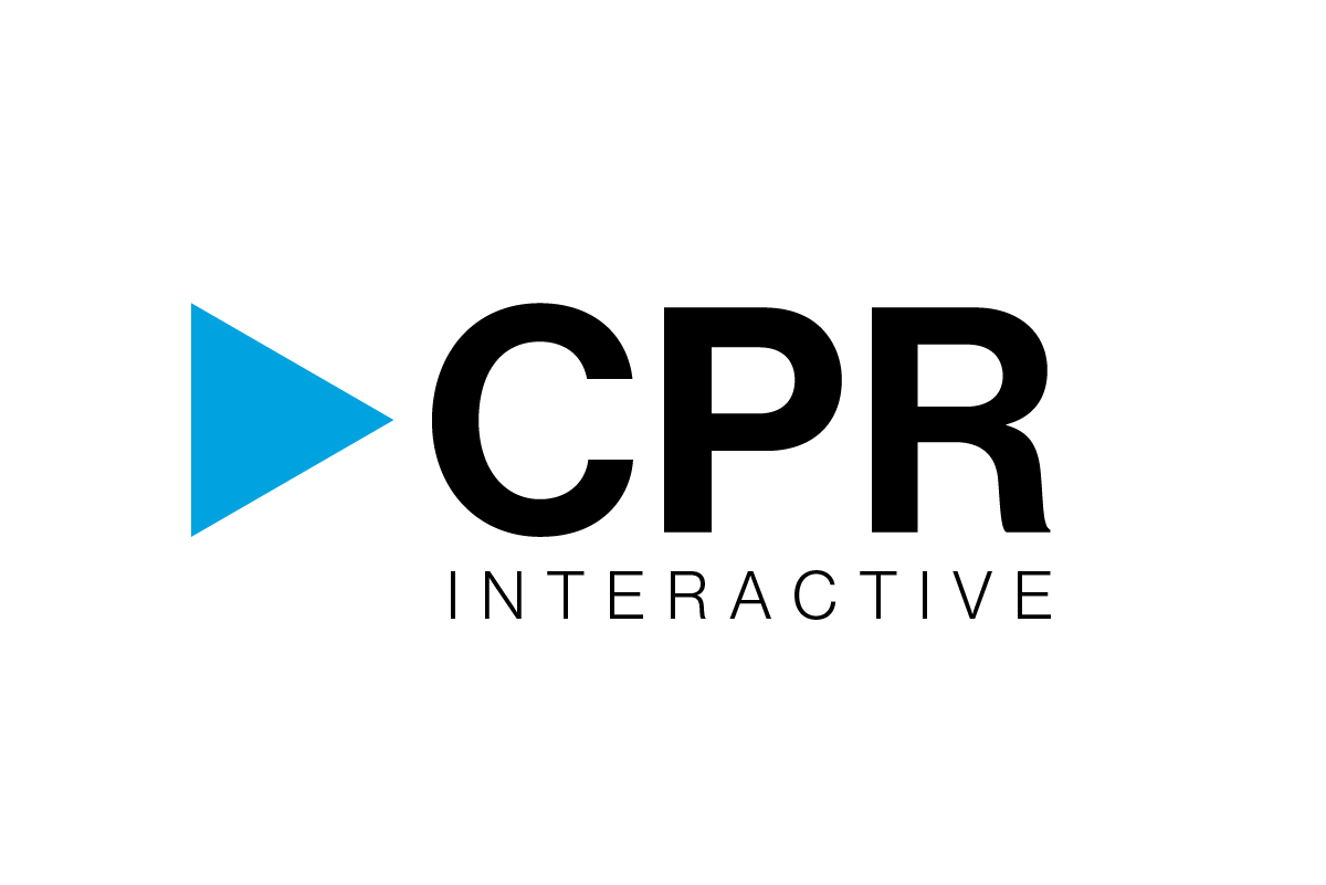 Assinatura da CPR Interactive sobre fundo branco