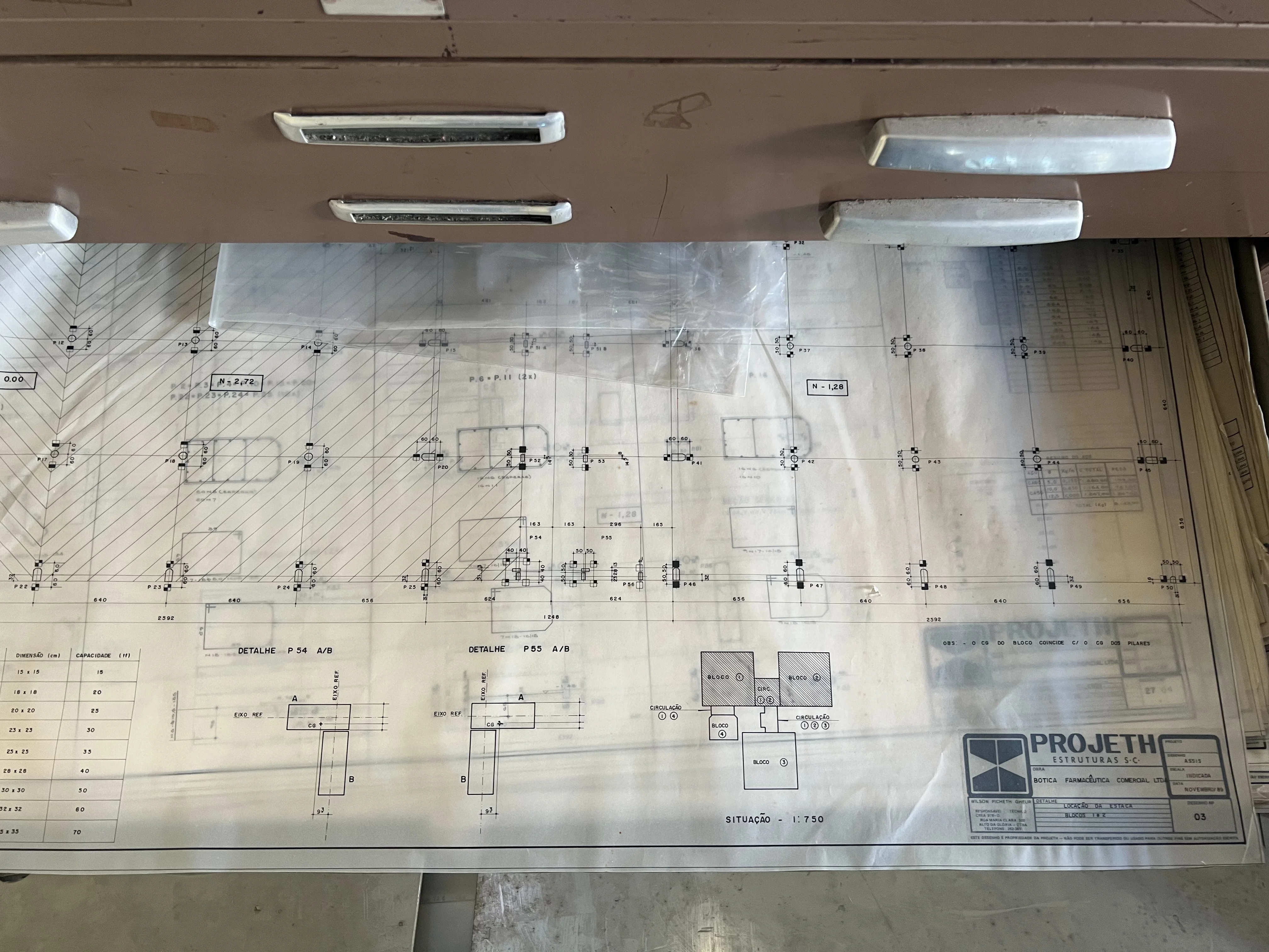 Material de arquivo da Projeth